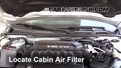 2016 Chevrolet Impala Limited LS 3.6L V6 FlexFuel Filtro de aire (interior) Cambio